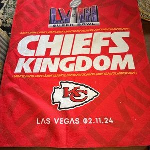 super bowl kansas city chiefs rally towel from actual game New Orleans